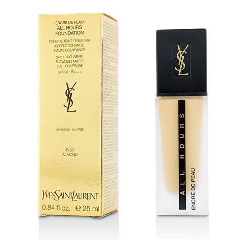 Yves Saint Laurent All Hours Foundation Spf 20, B30 Almond, 